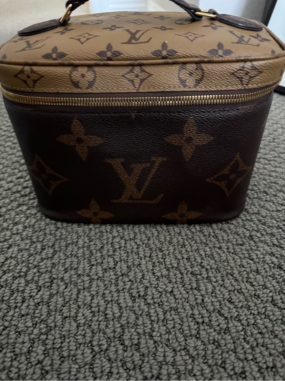 Louis Vuitton Brown Monogram Cosmetic Case